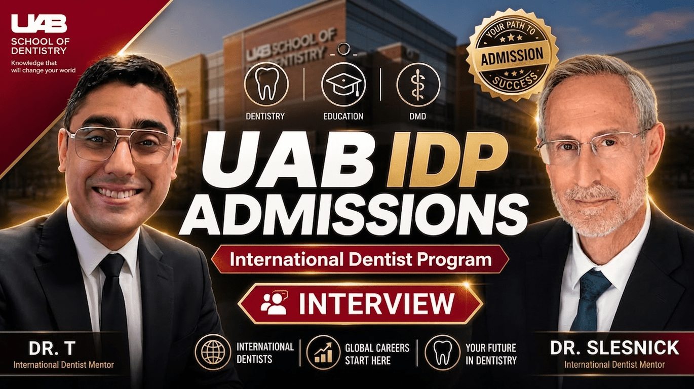 UAB IDP Admissions Interview preparation with Dr. T and Dr. Slesnick